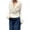 White, variant on Women's Faux Fur Jackets Long Sleeve Collar Ribbed Knit Trimmed Coats Cropped Zip Up Streetwear Chic Night Out Clothes