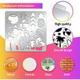 thumbnail image 2 of 1PC Hawaii Theme Stainless Steel Stencil Template Summer Coconut Beach Ball Journal Stencils, 2 of 9