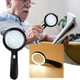 thumbnail image 1 of Lupa de mano | Lente óptica 10x con 12 luces LED | Lupa iluminada de alta definición para lectores mayores | Lupa de lectura portátil a batería para manualidades y letra pequeña, 1 of 9