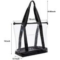 thumbnail image 2 of Large Clear Tote Bag, Fashion PVC Shoulder Handbag for Women, Clear Stadium Bag for Security Travel,Shopping,Sports and Work, 2 of 7