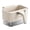White, variant on HOARBOEG Green Wall Mounted Kitchen Trash Can with Scraper, No Drilling Hanging Compost Bin, 4L Countertop Mini Waste Bucket for Food Scraps, Wet Garbage, Cabinet Sink Organizer