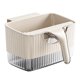 thumbnail image 2 of Cubo de basura de cocina montado en pared con raspador, bote de residuos sin perforación, cubo de compost compacto e impermeable para encimera de cocina o montaje en pared, capacidad de 4 litros, 2 of 9