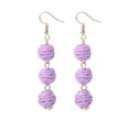 thumbnail image 1 of Pendientes de gancho trenzado para mujer Qarigey AP011241-02, 1 of 6