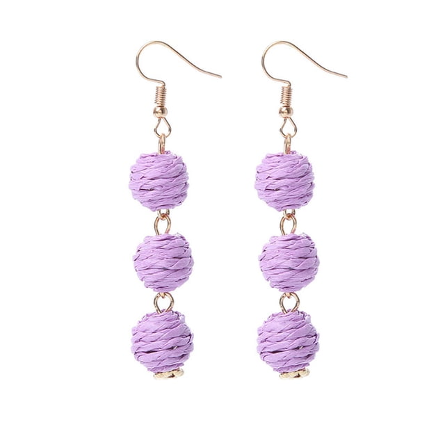 Pendientes de gancho trenzado para mujer Qarigey AP011241-02