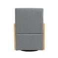 thumbnail image 5 of ARCTICSCORPION Modern Linen Swivel Barrel Accent Chair, Grey, 5 of 9
