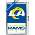 thumbnail image 3 of NFL Los Angeles Rams - Logo 21 Wall Poster, 22.375" x 34", Framed, 3 of 3