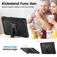thumbnail image 5 of XYX for Samsung Galaxy Tab A9+ Plus Case 11 inch (Model: SM-X210/X216/X218), 3in1 Heavy Duty Shockproof Tablet Case with Stand, Shoulder Strap, Black, 5 of 7