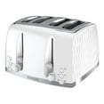 thumbnail image 1 of BLACK+DECKER Honeycomb Collection Grille-Pain 4 Tranches, Blanc avec Finition Texturée Premium, 1 of 2