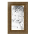 thumbnail image 2 of ArtToFrames 8" x 15" Wide Gold with Green Tones Picture Frame, 8x15 inch Gold Wood Poster Frame (WOM-5078), 4 Pack, 2 of 6