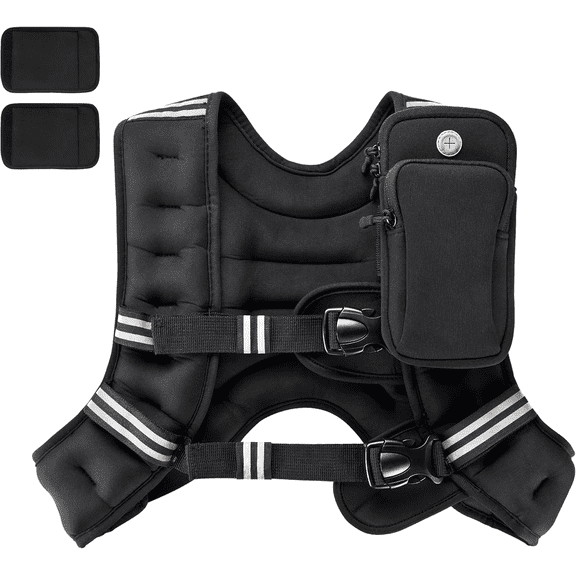 Weighted Vest for Women Men, 8lb/12lb/16lb/20lb/25lb/30lb Weighted Vest Woman Adjustable Weights for Walking, Strength Training, Running, Muscle Building