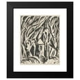 thumbnail image 2 of Wacław Wąsowicz 20x24 Black Modern Framed Museum Art Print Titled - Landscape with a Church (1920), 2 of 5