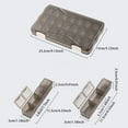 thumbnail image 3 of SUTENGDA 4/2 Pieces Of Small Weekly Organizer  Round Dispenser for Travel  Mini Organizer  Compact Holder  Sorters 7 Days  Portable Vitamin Container Portable Holder Box Weekly Organizer, 3 of 4