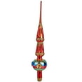 thumbnail image 1 of 13-inch Glass Hand-Painted Christmas Tree Topper Ornaments for Xmas Decoration Retro Antique Holiday Ornament Present for Xmas Trees, 1 of 4
