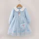 thumbnail image 2 of Vestido de princesa Disney Frozen Elsa para niñas, ropa de otoño para niños, fiesta de cumpleaños, manga larga, con bolsa, 2 a 8 años, 2 of 5