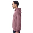 thumbnail image 4 of Gildan Heavy Blend Fleece Hooded Sweatshirt, Soft Pullover Pocket Hoodie, Heather Dark Maroon, S, 4 of 5