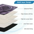 thumbnail image 3 of FORMRS 13"-13.3" Laptop Sleeve Protective Case Soft Carrying Quilted Computer Bag Cover, Purple Roses, 3 of 7
