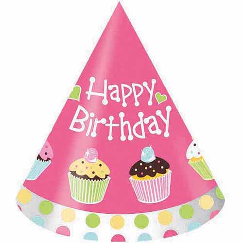 Creative Converting Sweet Treats Party Hats, 8Pack