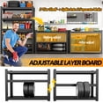 thumbnail image 2 of Metal Garage Storage Shelves Heavy Duty Shelving Unit 5 Tier Steel Adjustable Organizing Shelves 2500 LBS Capacity Industrial Shelving Ideal for Garage Tote Basement Pantry Outdoor, 2 of 9