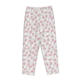 thumbnail image 6 of Uemuo Floral Pattern Women's Wide Leg Palazzo Lounge Pants with Pockets Light Weight Loose Comfy Casual Pajama Pants-Small, 6 of 9