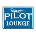 thumbnail image 1 of Size: 16" x 12" - Metal Sign Pilot Lounge Home Decor Father's Day Gift Kids Living Interior, 1 of 4