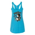 thumbnail image 2 of Wild Bobby Biker Betty Boop Wild One MC Motorcycle Betty Boop Tri-Blend Racerback Tank Top, Vintage Turquoise, Medium, 2 of 5