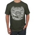 thumbnail image 1 of Wild Bobby, Shake Rattle And Roll Vintage Hot Rods Pop Culture Men's Graphic T-Shirt, Military Green, 3XL, 1 of 3