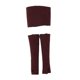 thumbnail image 5 of 1:12 Conjunto de bralette con top de tubo para mujer, conjunto de mangas de top de tubo para muñeca de 6 pulgadas rojo, 5 of 9