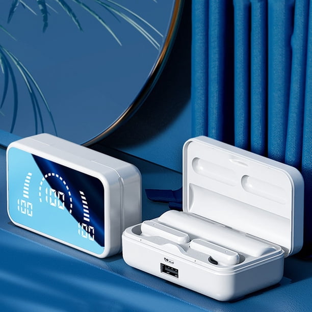 Auriculares Bluetooth, Auriculares inalámbricos, Auriculares Bluetooth Auriculares inalámbricos Auriculares Bluetooth intraaurales con micrófono incorporado Sonido envolvente Con estuche de carga Auri