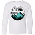 thumbnail image 3 of Inktastic Grandma's Hiking Buddy with Mountains and Trees Long Sleeve Youth T-Shirt, 3 of 5
