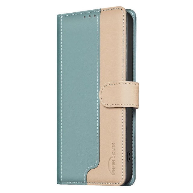 Premium RFID Blocking Wallet Case for Xiaomi POCO X7 Pro 5G with 3 Card Slots & Stand Green