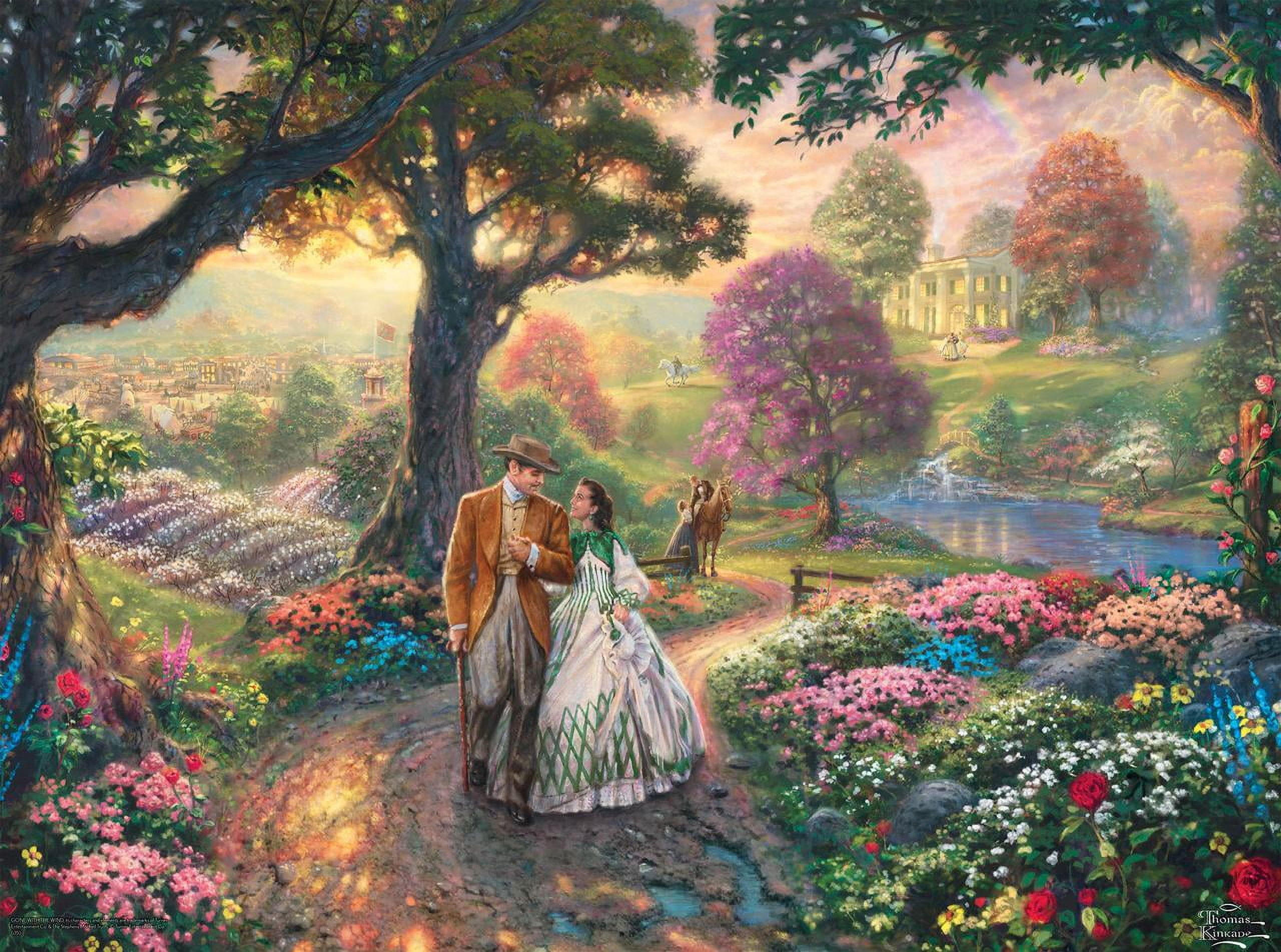 Ceaco Thomas Kinkade Gone with the Wind Puzzle, 1000 Piece