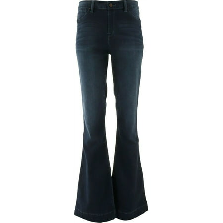 Laurie Felt Tall Silky Denim Flare Pull-On Jeans Brushed Pacific XS NEW ...