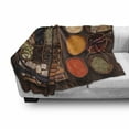 thumbnail image 3 of Spice Soft Flannel Fleece Throw Blanket, Peppers Cardamom Chili Cinnamon Cloves Garlic Turmeric and Others in a Wooden Box, Cozy Plush for Indoor and Outdoor Use, 50" x 60", Multicolor, by Ambesonne, 3 of 6