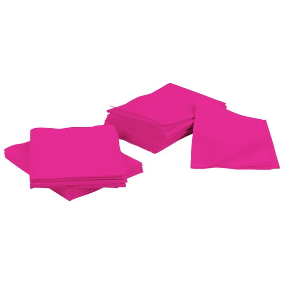 500 3-Ply Disposable Dental Bibs 13" X 18" (Fuchsia)