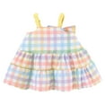 thumbnail image 4 of Yanlir Robe à Volants Sans Manches Style Princesse pour Filles Tout-Petits, Robe Bohème Douce Printemps Été Tenue Décontractée de Vacances (Multicolore, 2 Ans), 4 of 8