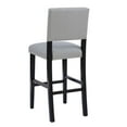 thumbnail image 5 of Riverbay Furniture 30" Faux Leather & Wood Bar Stool in Dove Gray/Black, 5 of 12
