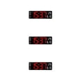 thumbnail image 1 of Guardoinrt 1/2/3 Horloge Murale Numérique Moderne avec Luminosité Réglable et Calendrier de Table de Nuit Rouge 3 Pcs, 1 of 1