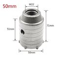 thumbnail image 4 of Kit De Brocas De 35-110mm P/pared De Cemento/concreto 8 Pzs Plata, 4 of 5