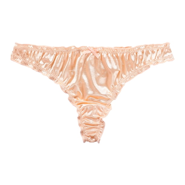 Gibobby Verano calzoncillos adelgazantes Bragas de mujer con volantes y cintura elástica con diseño elegante transparente a media de color rosa sólido(Beige, S)