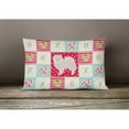 thumbnail image 3 of Japanese Spitz Love Canvas Fabric Decorative Pillow Red, 3 of 3