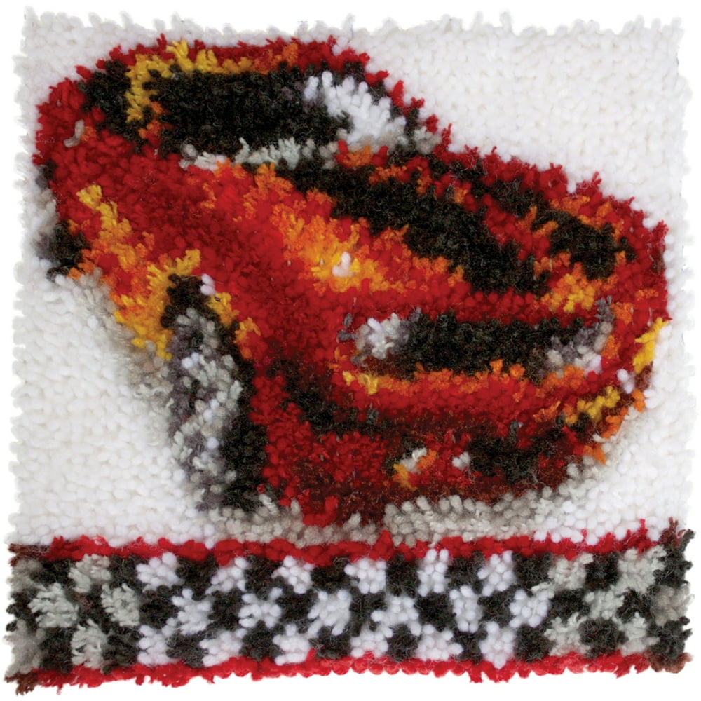 Wonderart Latch Hook Kit, 12" x 12", Muscle Car