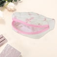 thumbnail image 3 of Unique Bargains 1 Pc Lady Portable Square Lipstick Bag for Travel White Pink Polyester, 3 of 6