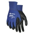 thumbnail image 2 of MCR Safety Ultra Tech Tactile Dexterity Work Gloves, Blue/Black, Large, 1 Dozen -CRWN9696L, 2 of 3