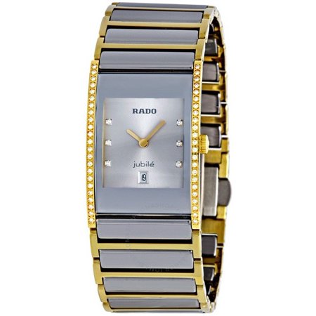 Rado Rado Integral Quartz Platinum Tone Gold Tone Diamondwatch R20794702 Walmart Com Walmart Com