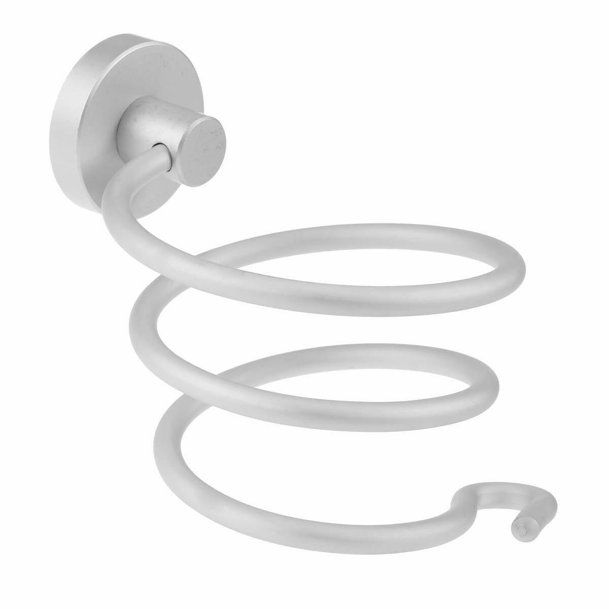 Magik Wall Mount Hair Blow Dryer Holder Bathroom Storage Spiral Blower