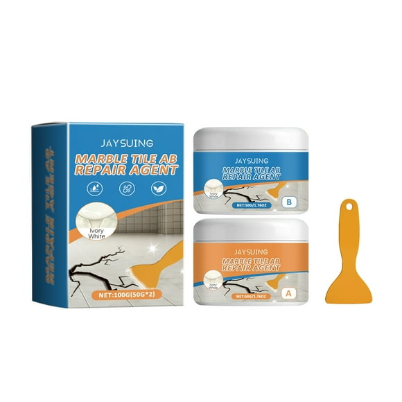 TopLLC Tools,Herramientas Ceramic Tile Repair Agent Ceramic Paste Small Potholes Ceramic Tile Adhesive Toilet Water Tank Cover Household Floor Tile Glaze Repair Marble tile AB adhesive repair adhesive