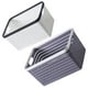 thumbnail image 2 of Cesta de almacenamiento de plástico de 2 pcs Organizador de canasta de baño Cesta de plástico de cocina, 2 of 5