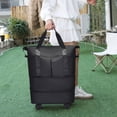 thumbnail image 4 of Maletas expandibles con ruedas, bolsa de gimnasio deportiva con separación en seco y húmedo para viajar, 4 of 9