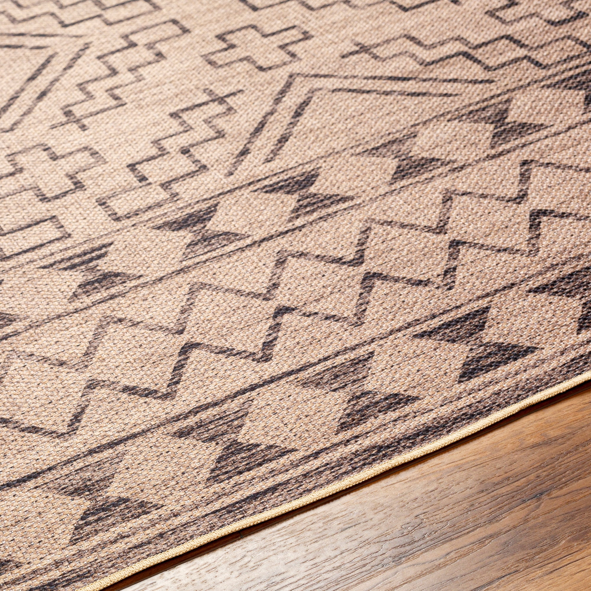 Artistic Weavers Ez Jute Machine Washable Area Rug, 3' x 5', Tan/Gray