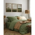 thumbnail image 2 of Hieng Large Framed Canvas Wall Art, 3 Pcs, Living Room Vintage Landscape Decor, Nature Wall Art Bedroom Above Bed Decor, Country Retro Pictures, 16x24inch, Set of 3, 2 of 5
